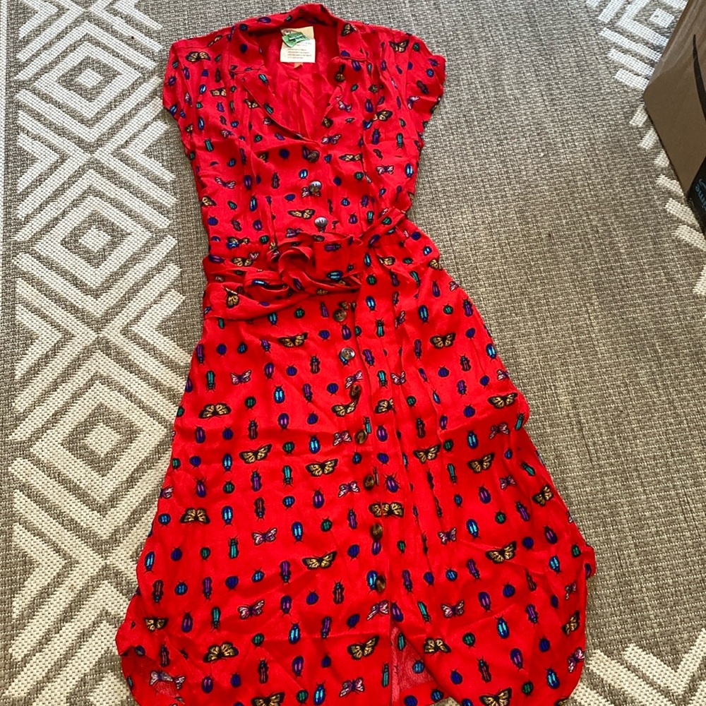 Anthropologie butterfly and bug dress
